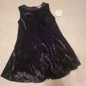 Altar'd State Black Crushed Velvet Flare Top